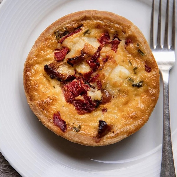 Red Pepper, Tomato & Goats Cheese Tart The Olive Tree Company